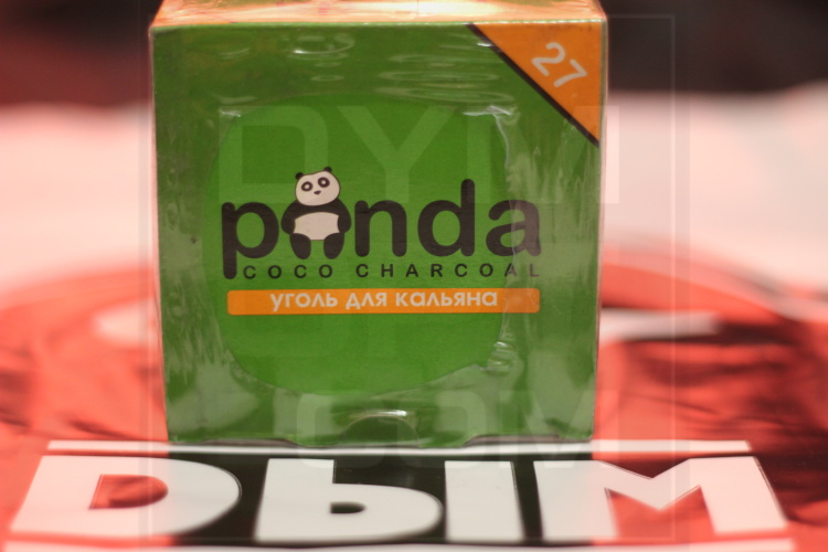 Уголь для кальяна Panda зеленая 27 шт в упаковке