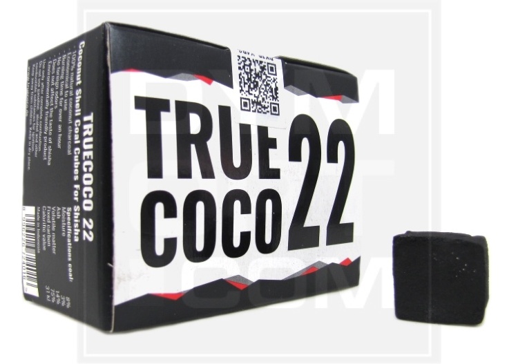 Кокосовый уголь для кальяна Truecoco 22,96 кубиков